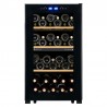 Vinoteca sommeliere LS51.2ZBLACK  para 50 botellas doble zona